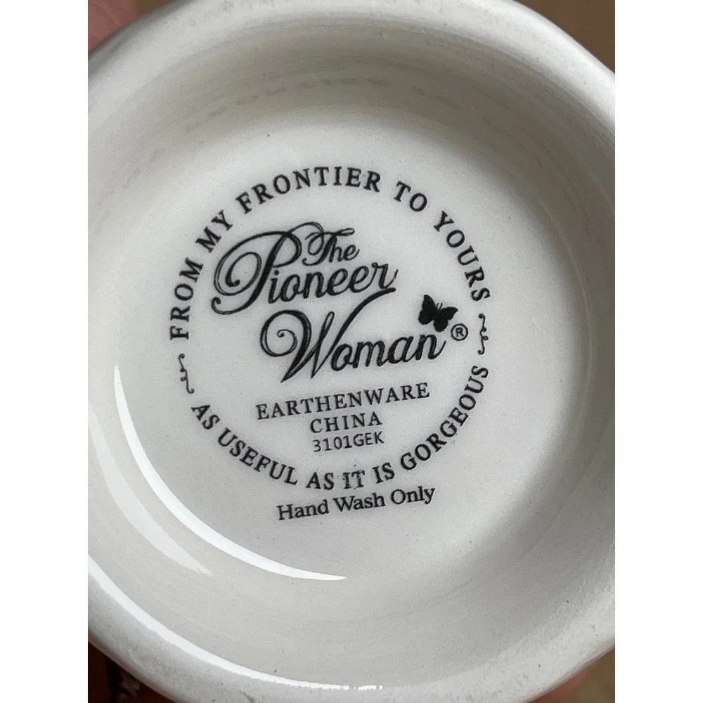 The Pioneer Woman Teal Polka Dot Earthenware Soap Dispenser Gold Pump Retired
